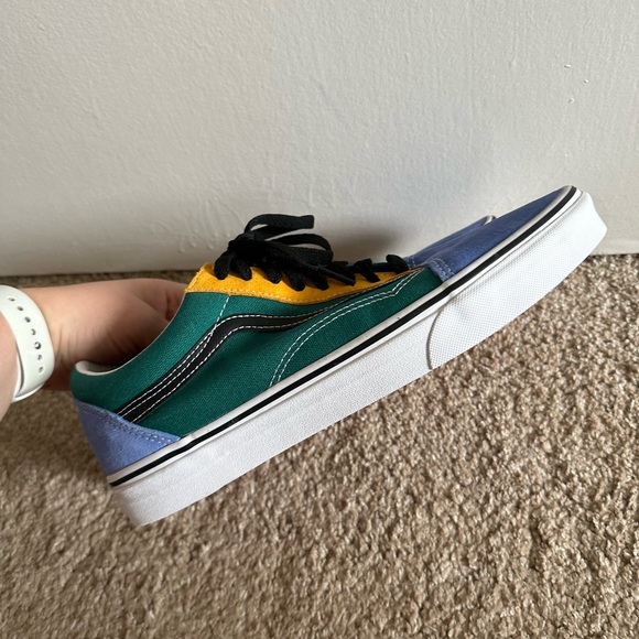 Vans Men’s Colorful Cadmium Yellow/Tidepool Mox & Match Old Skool Sneaker - Picture 11 of 12
